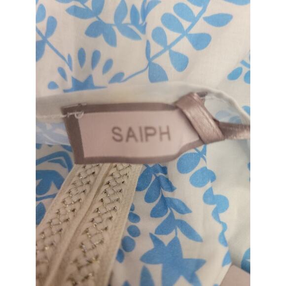 Saiph Lab Santorini Cotton Dress Womens SZ Medium Coastal Lagenlook NEW - Picture 10 of 12